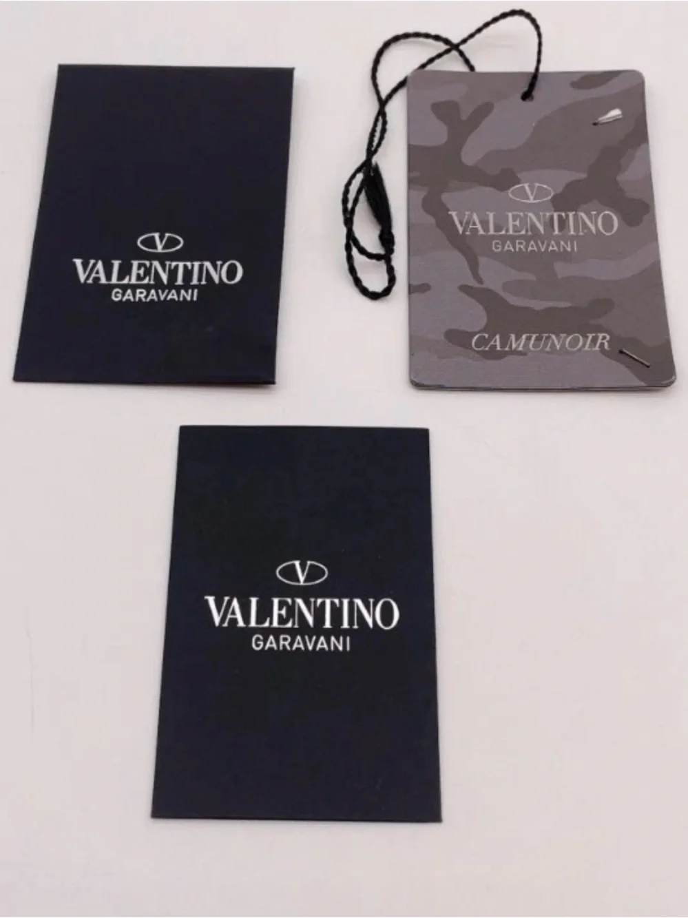 Valentino Garavani Black Camo Travel Pouch